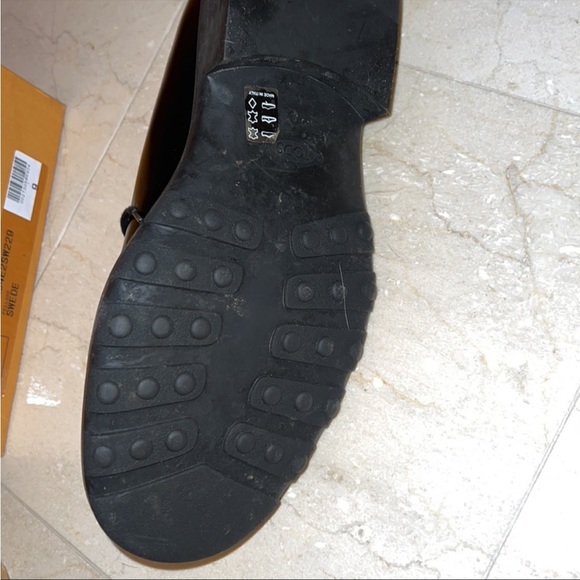 Men’s Tods Derby shoe black leather made in italy size 9 - Picture 7 of 13